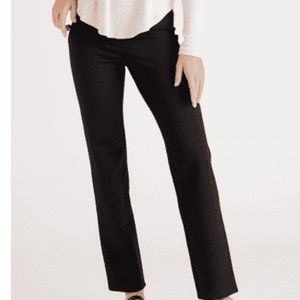 Quince Ultra-Stretch Ponte Straight Leg Pant, XL, Black